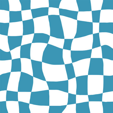 simple seamless pattern, blue geometric for fashion textile or wallpaper background, vector illustration