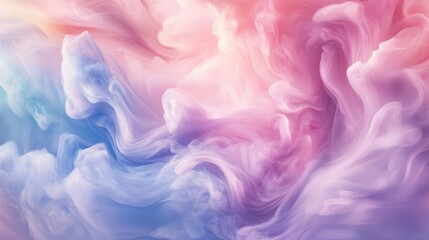 A background with swirling pastel colors smoke