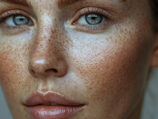 Fototapeta premium Woman with freckles