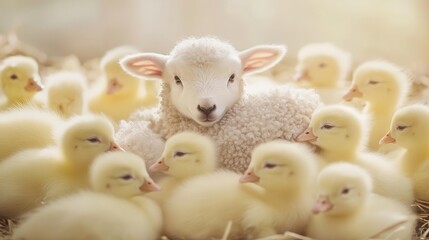 A group of adorable baby animals