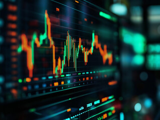 Market Movements: A Digital Stock Trading Platform Displaying Fluctuations