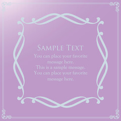 クリスマスのアンティークなフレームデザイン