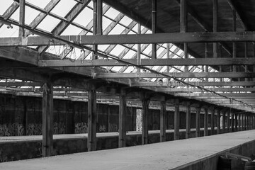 Abandoned station somewhere in Belgium. The station played an important role during the Second World War. Now no train stops and it is quiet
