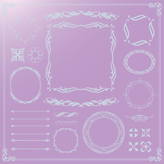 クリスマスのフレームデザイン