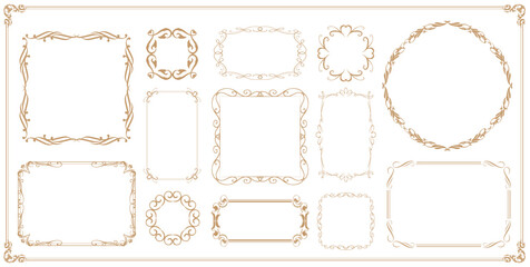 クリスマスのフレームデザイン