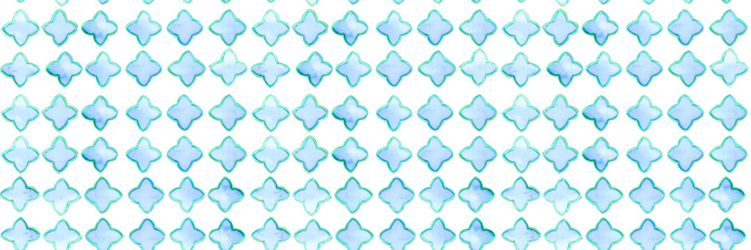 Marrakesh Pattern. Morrocan Majolica Design. Eastern Ogee Lattice. Damask Tile. Vintage Arabesque. Moorish Trellis. Blue and Indigo Arabic Seamless Background. Geometric Turkish Quatrefoil.