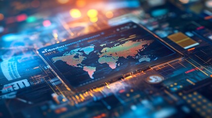 Obraz premium Global Network Connection.