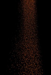 Cascade of Shimmering Golden Particles in Night Sky, Luxurious Abstract