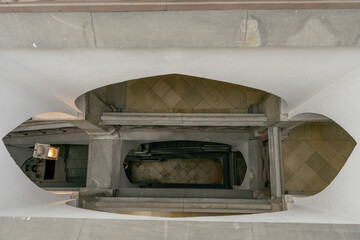 view down in the building