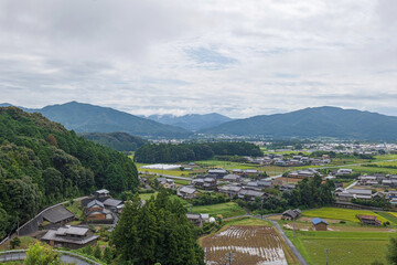 Fototapeta premium 長篠設楽原の戦い決戦地 織田信長戦地本陣跡から設楽原を望む