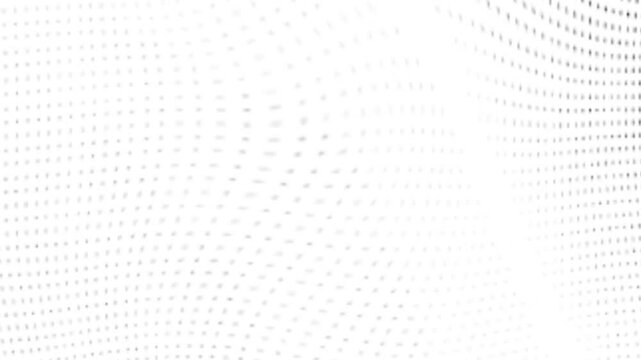 4k video on  white and black Abstract digital dot loop able background animation. modern motion wave dots backdrop, halftone dots bg, retro round circle animation.  digital wave dots.