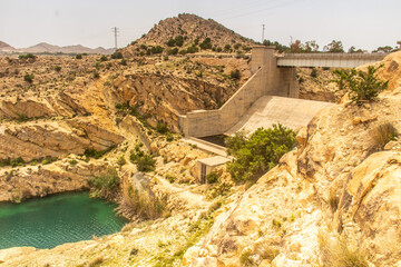 The Majestic El Haouareb Dam in Kairouan, Tunisia