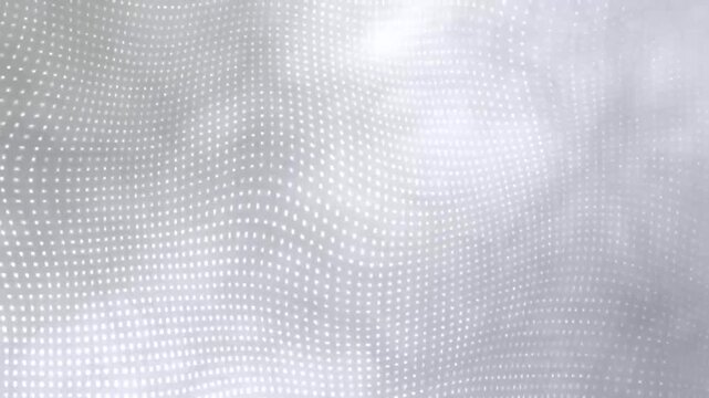4k video on  white and black Abstract digital dot loop able background animation. modern motion wave dots backdrop, halftone dots bg, retro round circle animation.  digital wave dots.