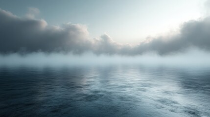 Obraz premium Smooth Grey Gradient Background with Ample Copy Space for Creative Layouts