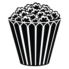popcorn vector silhouette.