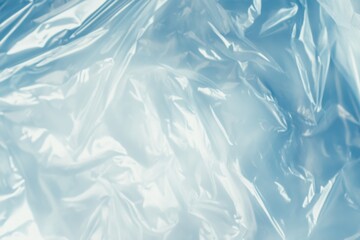 Obraz premium Translucent Plastic Texture with Soft Blue Background