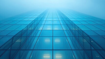 Soft White to Blue Gradient Background with Office Technology for Stylish Presentations