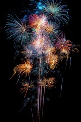 Nighttime Fireworks Display