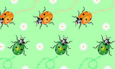 Cute lady bug pattern