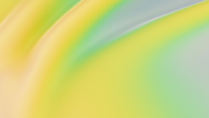 Wave style background with soft colors. 3d wave illustration with a combination of green and yellow colors