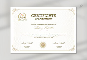 Elegant Certificate Layout