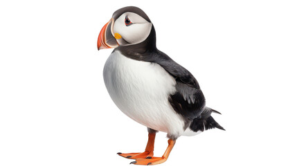 Naklejka premium Colorful Puffin Standing Proud 