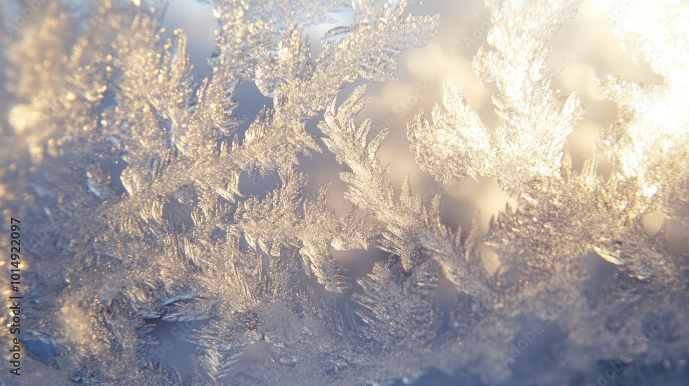 Poster frost patterns on window