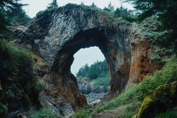 Mountain Tunnel Entrance