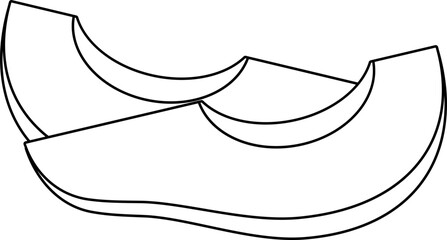 Avocado slice outline vector
Fresh avocado slices outline vector isolated.