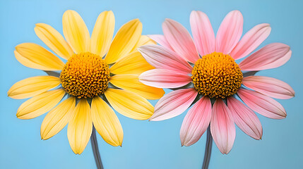 Naklejka premium A macro shot of a yellow prairie coneflower a blurred soft color background