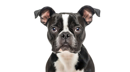 Fototapeta premium Adorable Black and White Dog Portrait