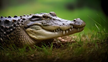 Fototapeta premium close up of a crocodile
