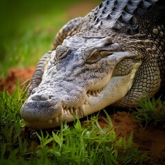 Obraz premium alligator in the everglades