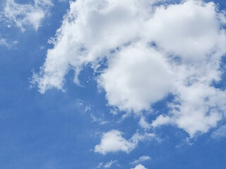 abstract blue sky high shape outdoor group of white clouds background in summer gradient light beauty background. beautiful bright cloud and calm fresh wind air