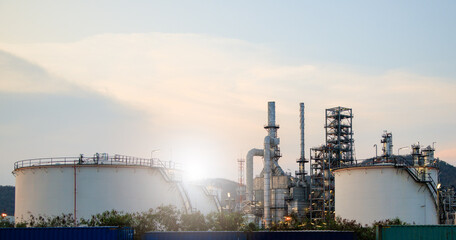 Oil and Gas Industrial zone,The equipment of oil refining,Close-up of industrial pipelines of an...