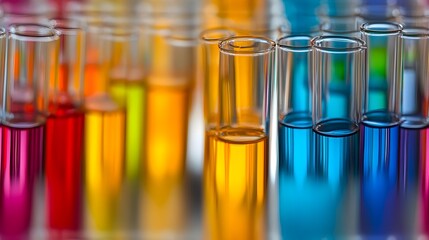Colorful Glassware in Scientific Laboratory Setting for Chemical Research and Experiments