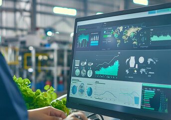 a Chinese woman working in a high-tech laboratory where they work with nanotechnology