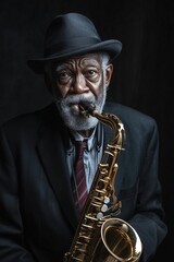 Man playing saxophone