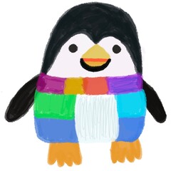 penguin in snow
