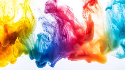 Fototapeta premium Vibrant Explosion of Colorful Smoke