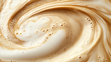 Smooth and Creamy Coffee Swirl Texture