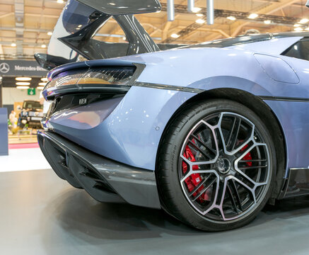 ATHENS, GREECE - OCTOBER 5, 2024: BYD Yangwang U9 supercar at Auto Athina 2024 Motor Show.