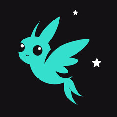 rabbit in the vector