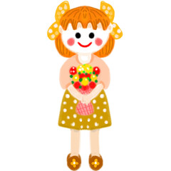 Happy girl ,Happy kid cartoon doodle collection, cartoon characterscollection, cartoon characters