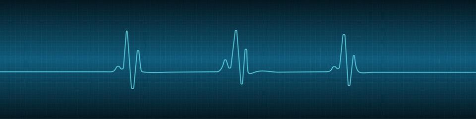 Line Art Drawing of Heart Pulse, Heartbeat Cardiogram. Heart rhythm continuous one line drawing. one line heart beats drawing. Wave pulse design vector illustration