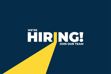 We’re Hiring Creative Banner Design. Spotlight on Job Vacancies. Professional Blue and Yellow Vacancy Announcement Banner Design. Job Recruitment Poster Design. We are hiring creative ads.