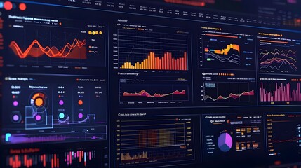 Obraz premium Successful Acquisition Dashboard Showcasing Market Growth and Business Performance