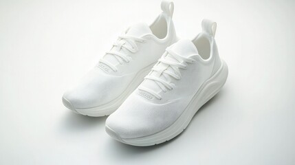 A pair of lightweight travel sneakers with a sleek design, displayed on a clean white background, perfect for promoting comfort and practicality.