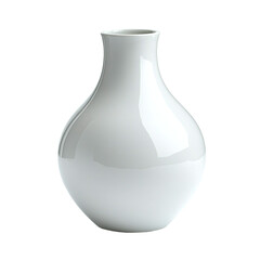 white vase isolated on white