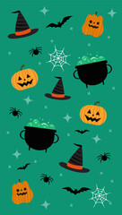  themed hand drawn seamless pattern elements cute background design